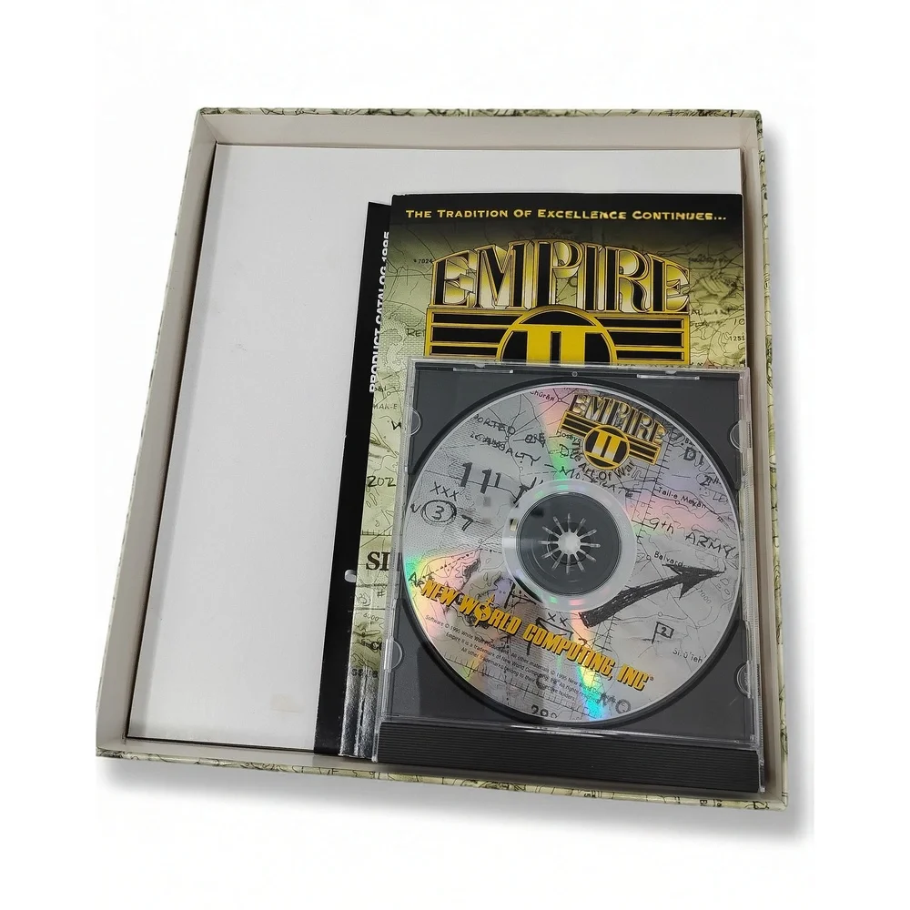 Empire II Art of War New World Computing 1995 PC Strategy Game DOS CD ROM Box